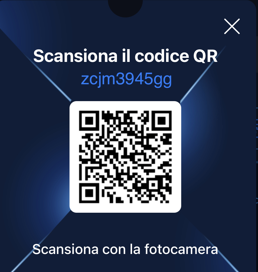 Bonus per le nuove clienti Crypto.com - codice QR Code da scansionare con il telefono
