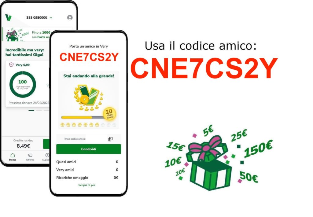 Codice Sconto Very Mobile: CNE7CS2Y 2 Codice Sconto Very Mobile: CNE7CS2Y