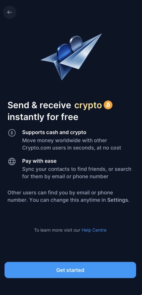Send di Crypto.com: invia denaro e cripto gratis e in pochi secondi 2 Inviare cripto con Send Crypto.com