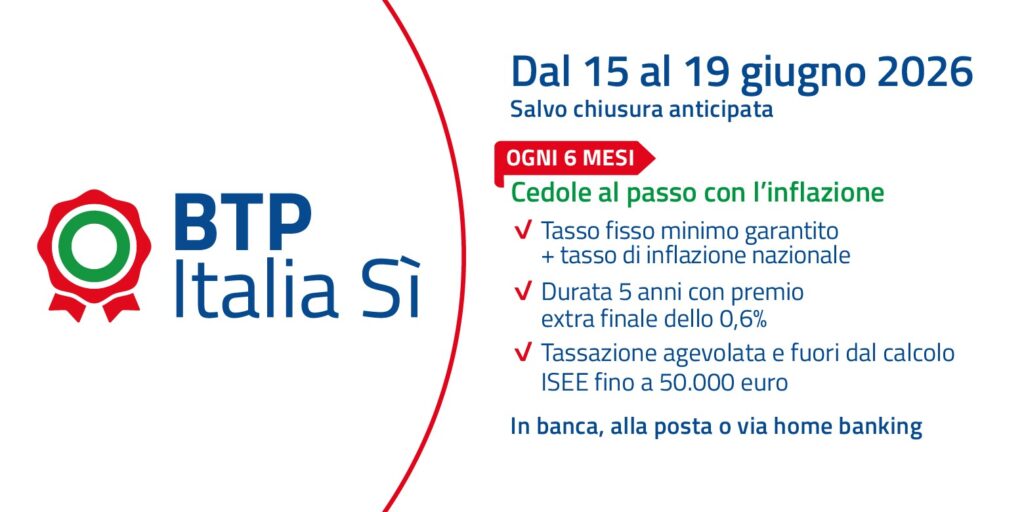 BTP Italia Sì (giugno 2026): guida completa all'emissione