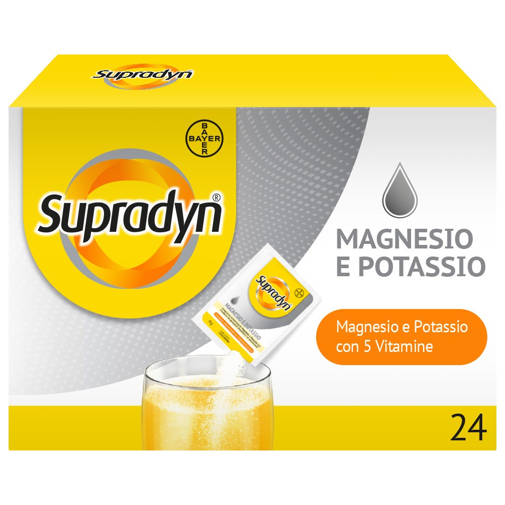 Supradyn Magnesio e Potassio: Borsa Frigo in Omaggio su Farmacia Soccavo 1 Supradyn Magnesio e Potassio 24 bustine in offerta con borsa frigo in omaggio