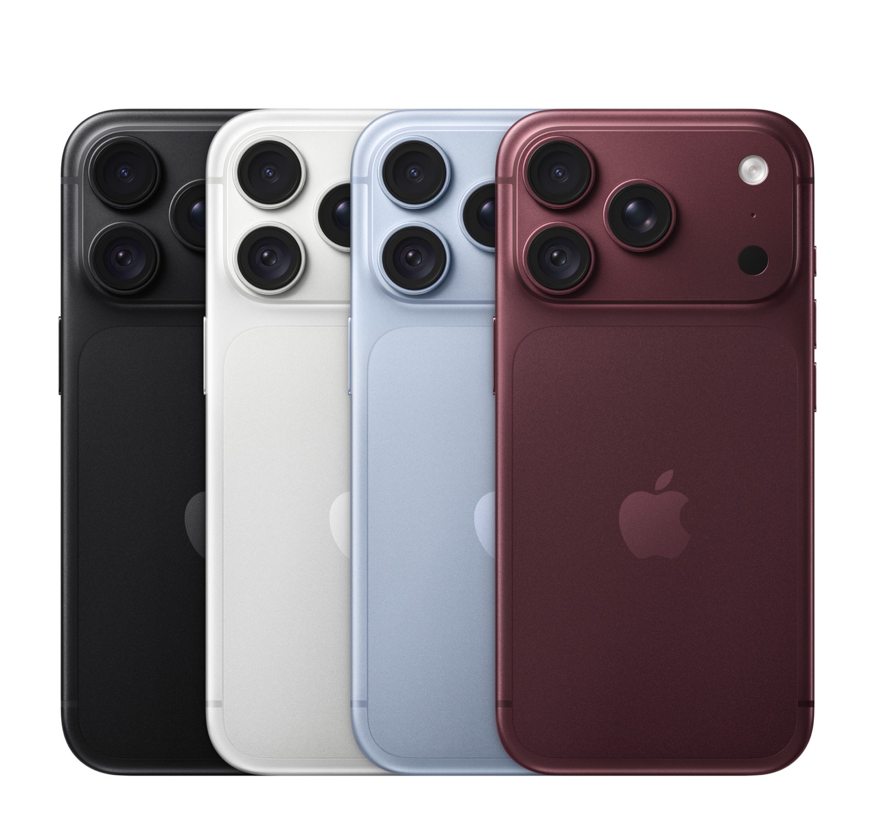 iPhone 18 Pro: prezzi ufficiali e dove conviene comprarlo 1 iPhone 18 Pro nei quattro colori: nero, argento, ghiacciaio e borgogna, su sfondo bianco