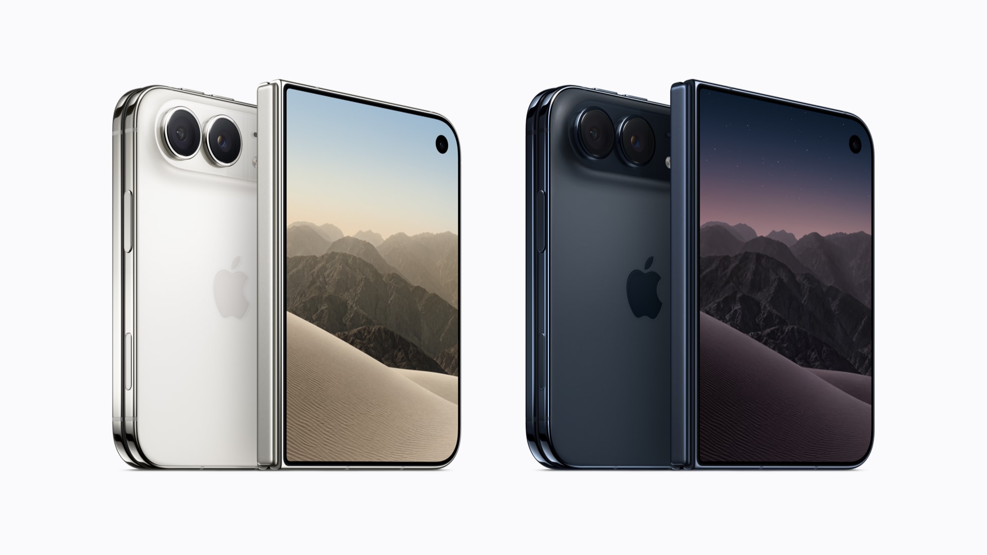 iPhone Duo: prezzo in Italia, uscita e quanto costa a rate 1 iPhone Duo, il primo iPhone pieghevole, nei colori bianco stellare e cielo notturno
